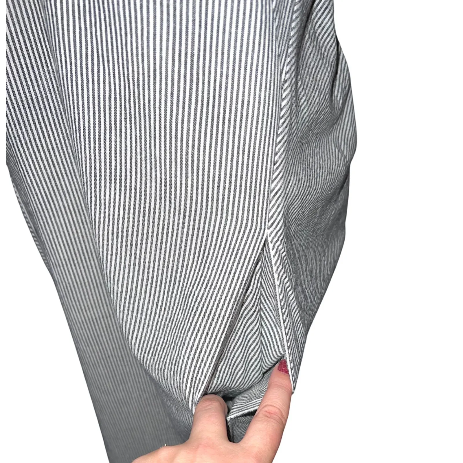 Malia‎ Mills Soirée Dress Black and White Stripe Size 4 Quiet Luxury Resort EUC - Image 6