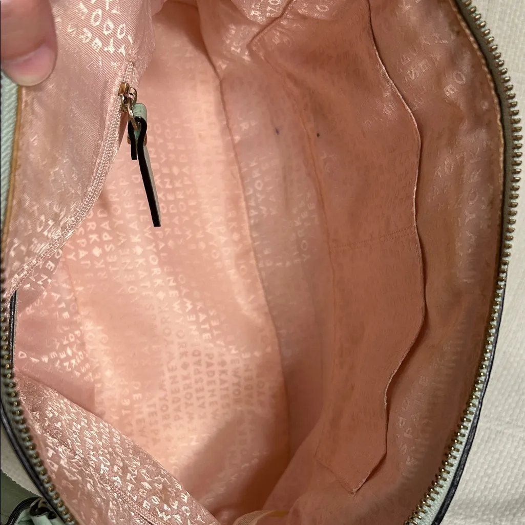 Kate Spade New York Mint Green Wellesley Rachelle Satchel With Crossbody Strap - Image 4