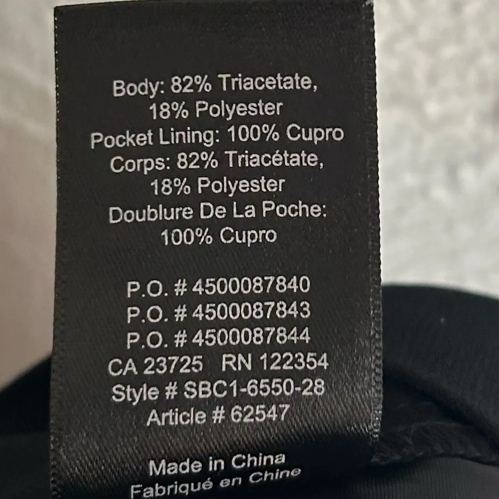 Aritzia Babaton Conan Cropped Pant Black Tuxedo Stripe Sz 6 - Image 6