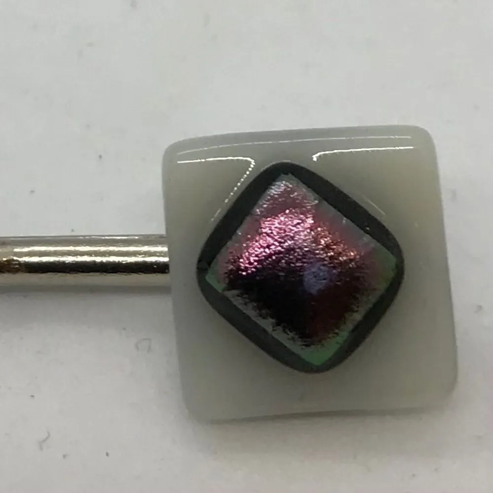 Diachronic Glass Diamond Bobby Pin Hair Accessory NWT purple Pink White - Image 2