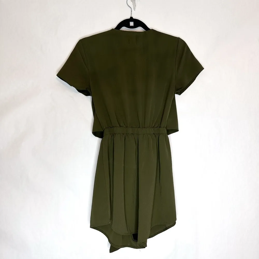 Pure Rhythm Playsuit Romper in Khaki Green Size US 6 - Image 10