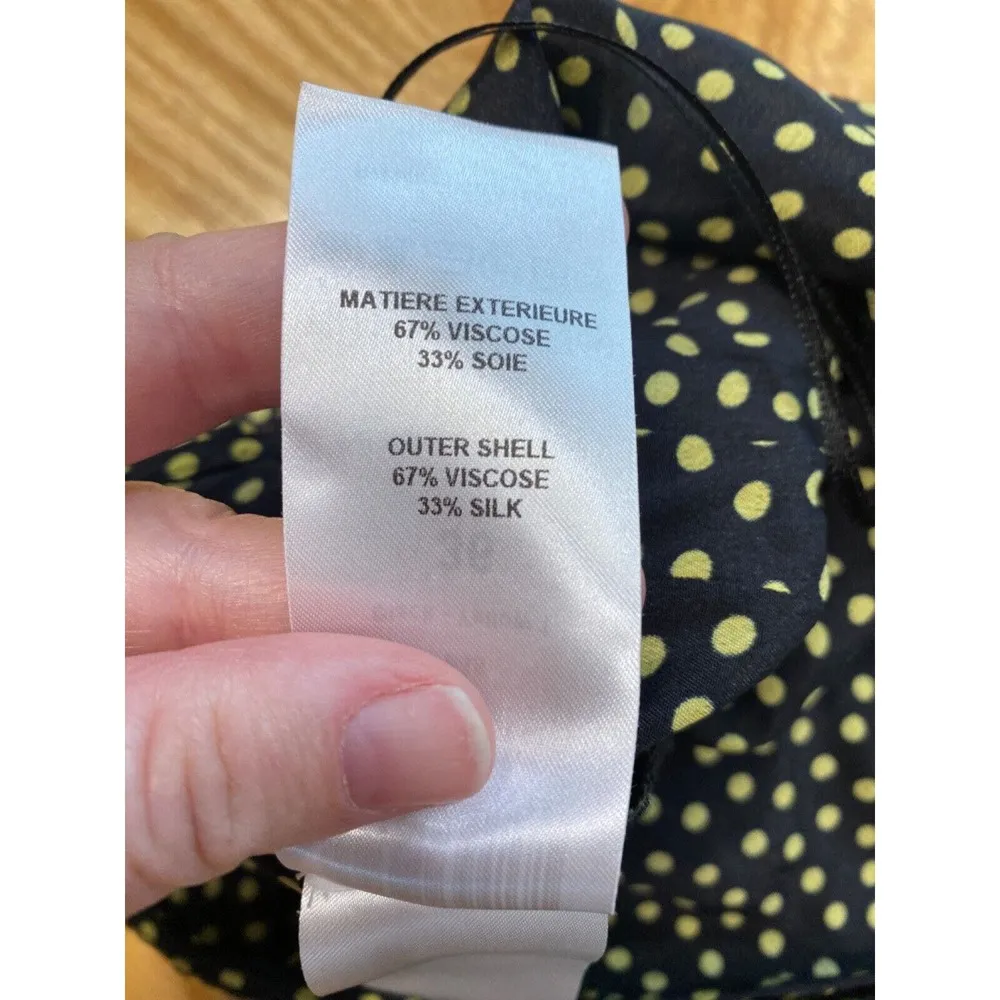 New Women's See by Chloe Beautiful Polka Dot Halter Ruffle Dress Black 36 (b75) - Image 8