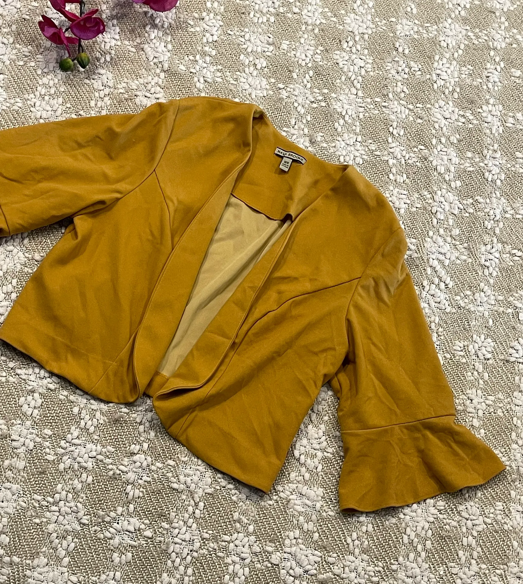 Modern Mustard Plus Size 18W Blazer by - Image 4