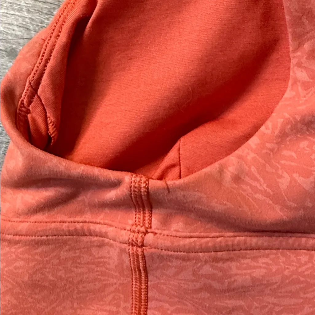 Lululemon Athletica Orange Longline Sports Bra Size 4 - Image 2