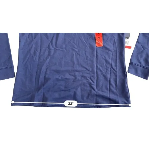 32 Degrees Heat Blue Funnel Neck Long Sleeve Sweatshirt Top MEDIUM Activewear - Image 4