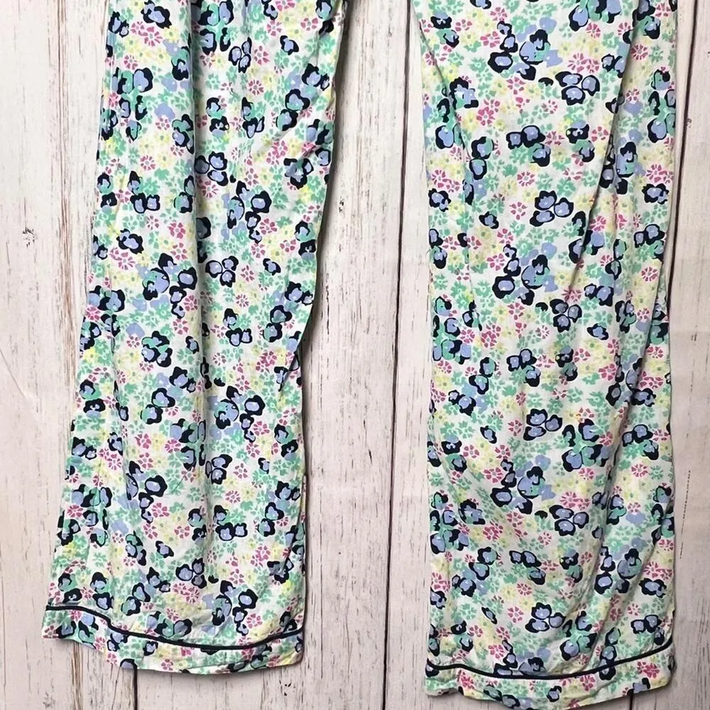 GapBody Women's Floral Soft Drawstring Pajamas Sleep Bottom Sz S - Image 8