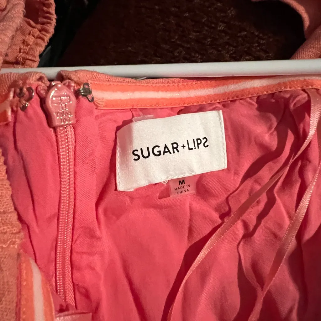 Sugar + Lipz pink midi dress M - Image 8