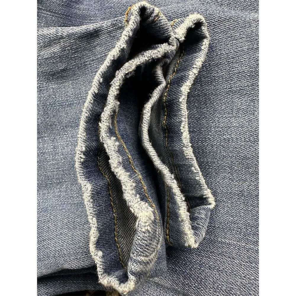 Judy Blue Women's Distressed Relaxed Fit Jeans Size 26 Medium Wash Mid-Rise - Image 11