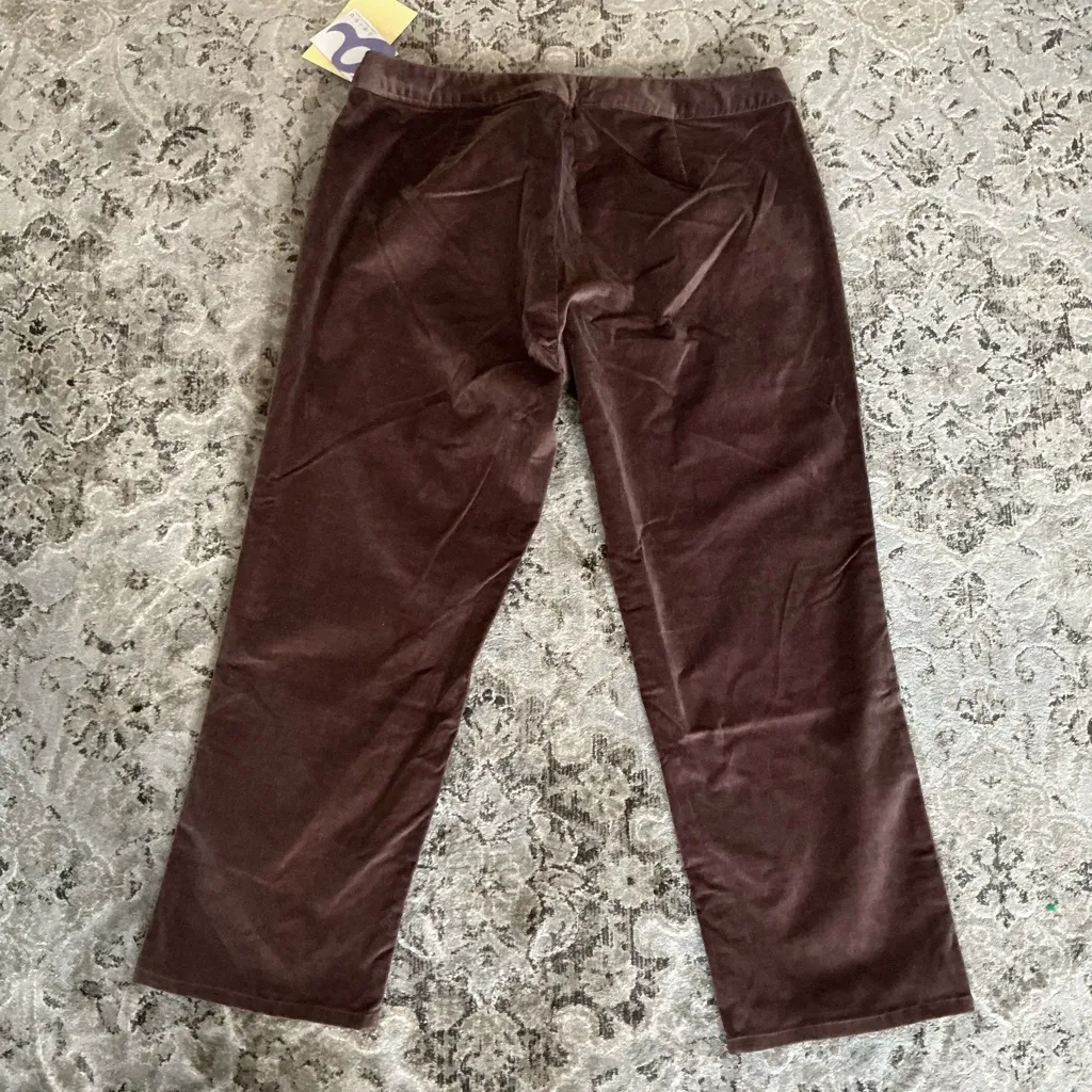 Women's velvet pants🤎🤎🤎 Brown Size 22W - Image 3
