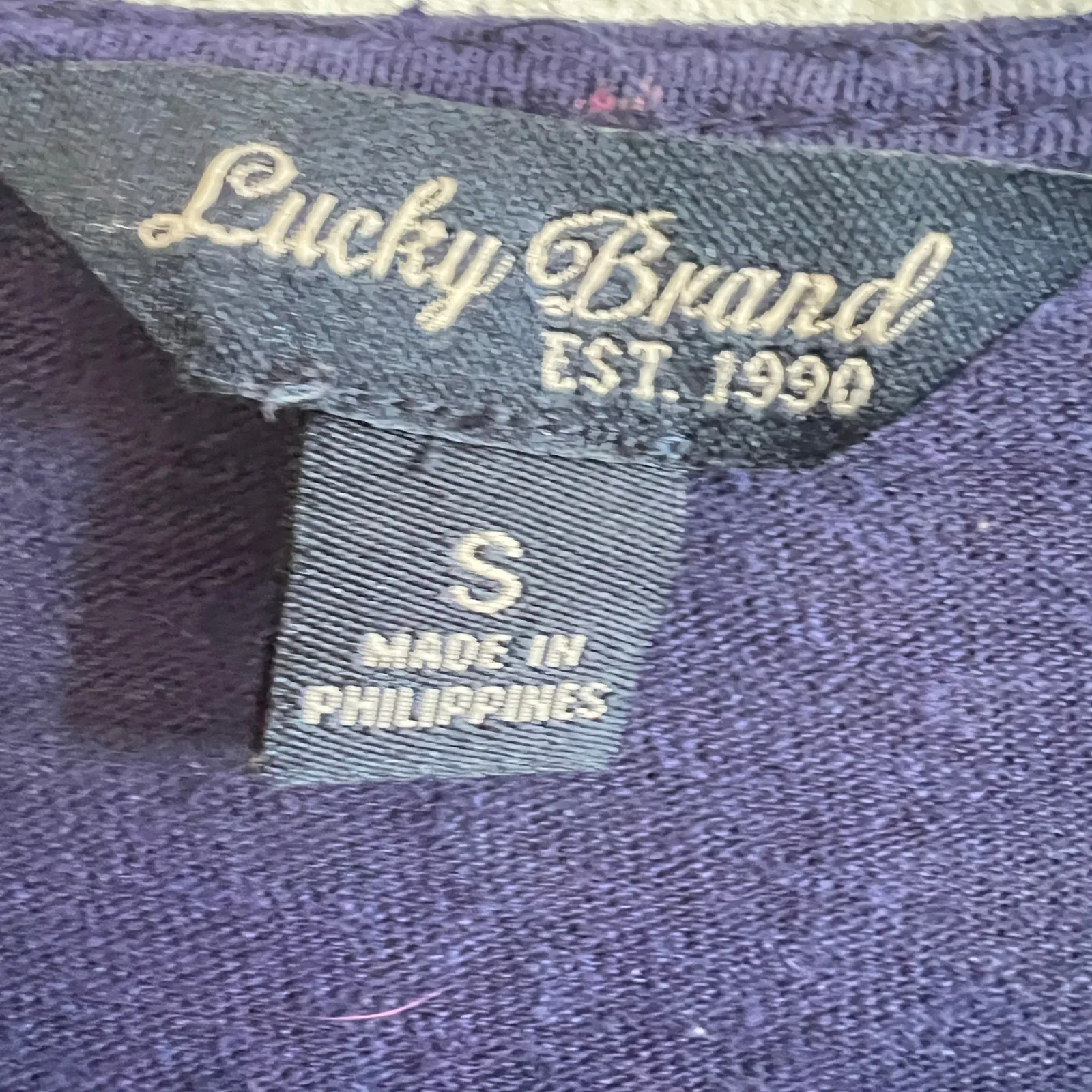 Lucky Brand Floral Print T Shirt Size Small Peasant Boho Indie Festival Hippie - Image 3