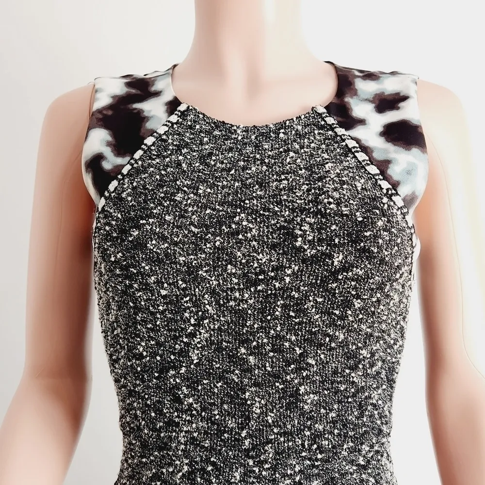 RACHEL Roy Shift Tweed Water Color Double Leg Zipper Design Size: 4 - Image 3