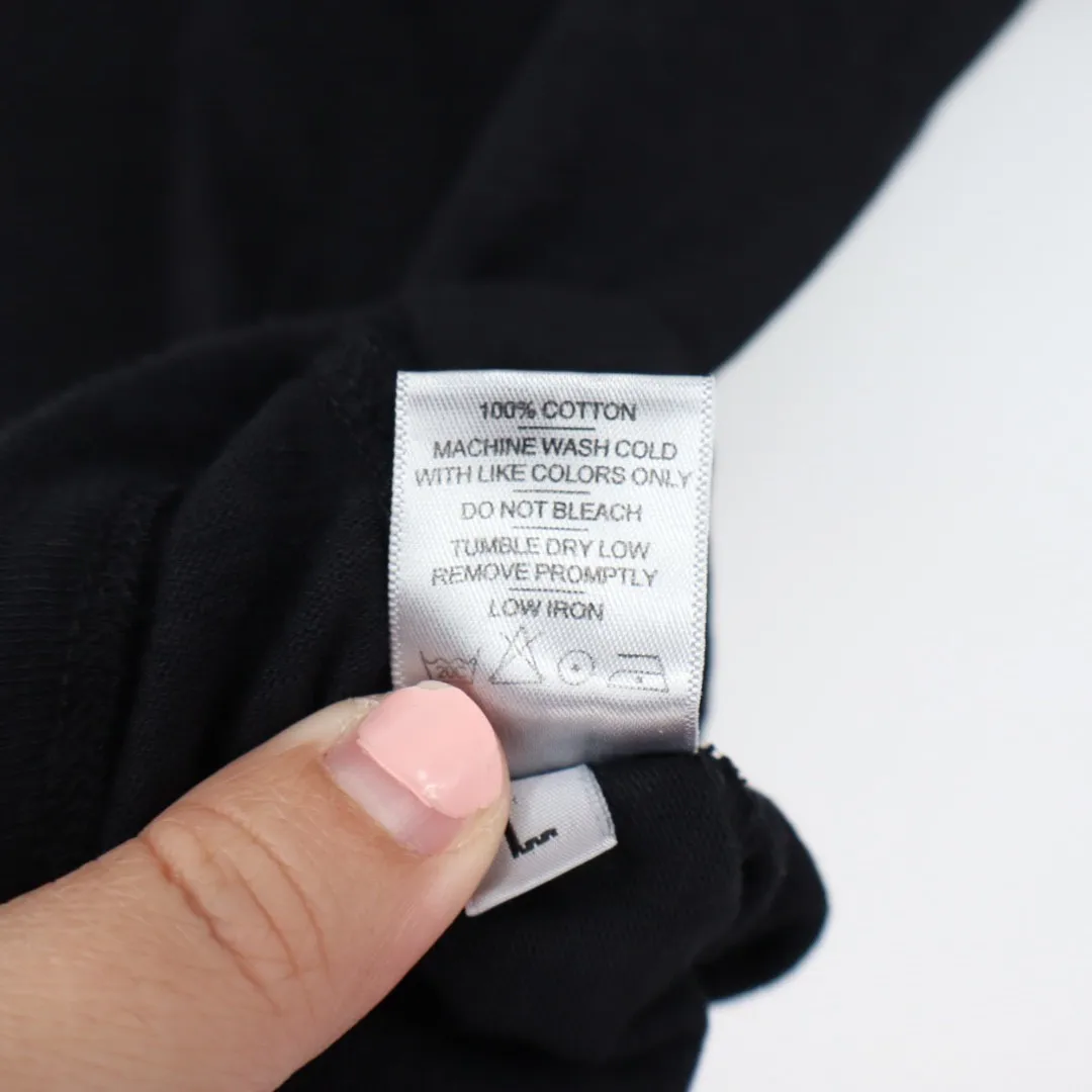 AMERICAN GIANT Womens Black V Neck T Shirt Size L Made in USA Cotton Basic Tee Size L - Image 5