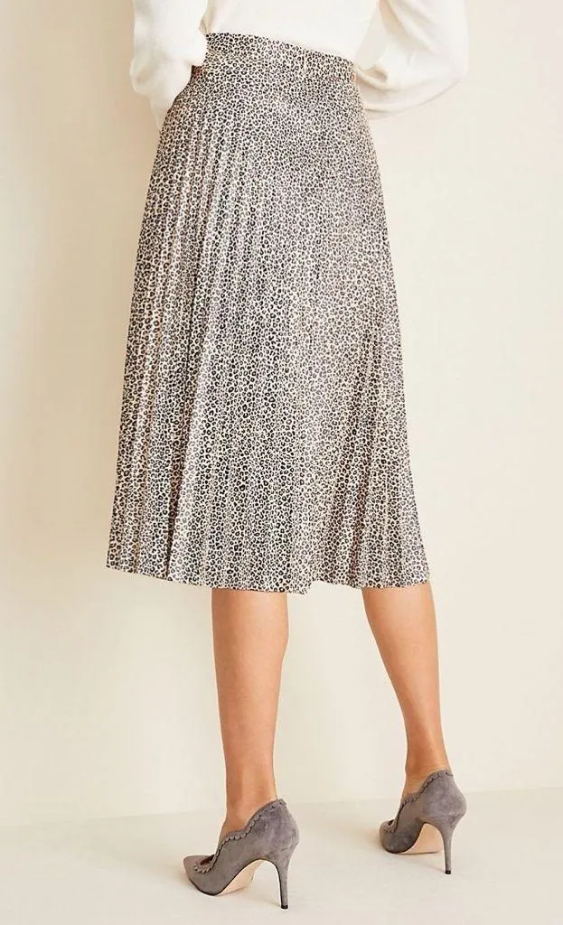 Ann Taylor Cheetah Print Midi Skirt - Image 3