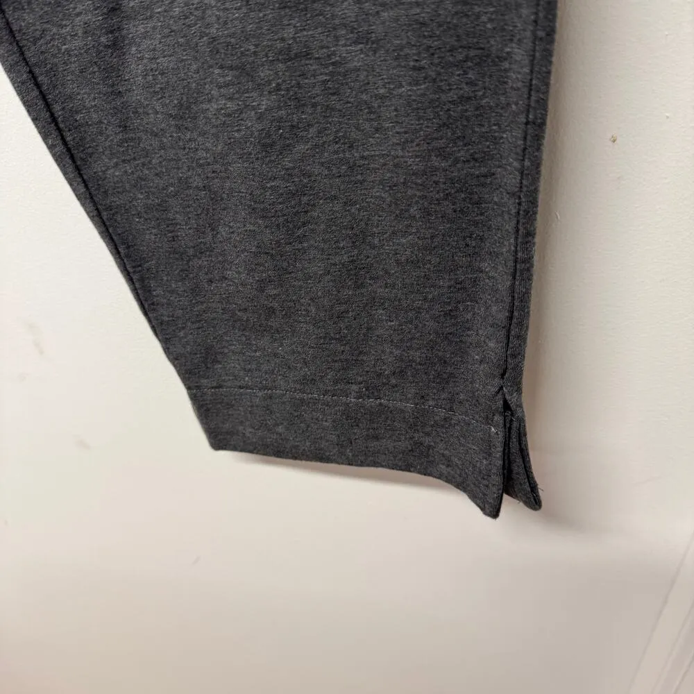 Soft Surroundings Womens Charcoal Gray Pull On Pants Size Large Stretch Cotton - Image 4