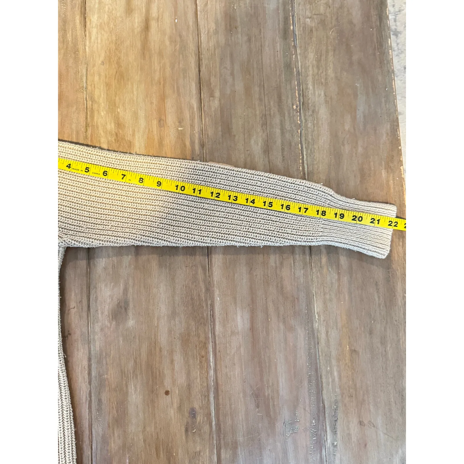 Abercrombie & Fitch Women’s Turtleneck Sweater XS Beige Ribbed Knit Cotton Blend - Image 5