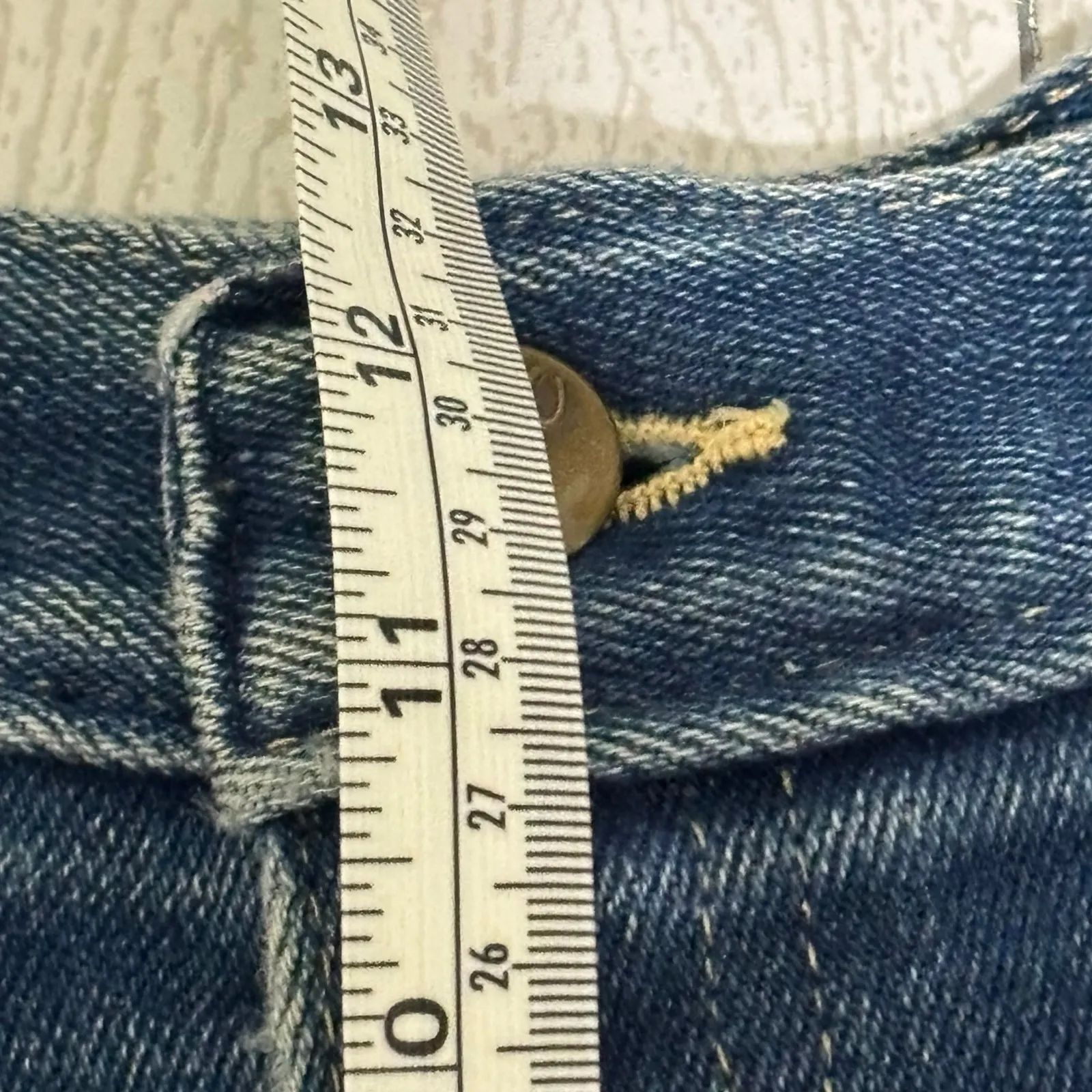 Vintage Chic Jeans Waist 36 Short Length Retro Estimating 18 Blue - Image 7