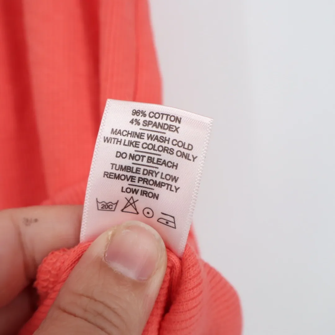 American Giant Ribbed Tank Top Racerback Size L Made in USA Orange Size L - Image 4