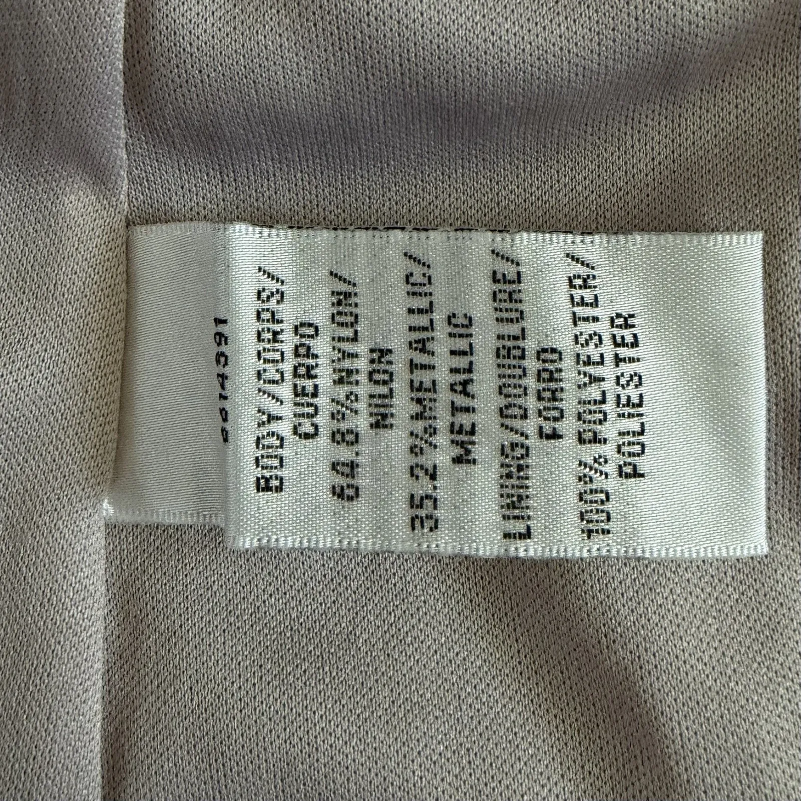 NWT JS Collections Sequin V-Neck Cape Gown Metallic Lace Light Blue Formal Dress - Image 8