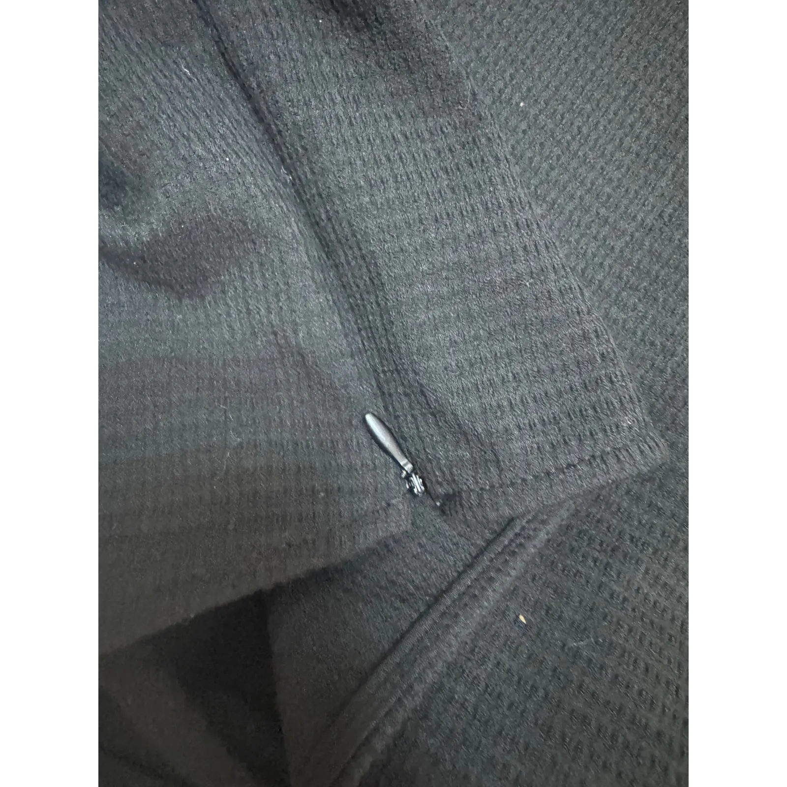 Zara Collared‎ Tie Front Cropped Blouse Top Long Sleeve Black Size Large NWT - Image 7