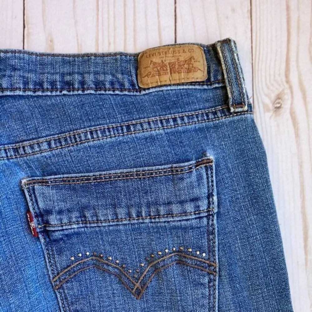 Levi's 515 Bootcut Medium Wash Rigid Denim Jeans Sz 8 - Image 9