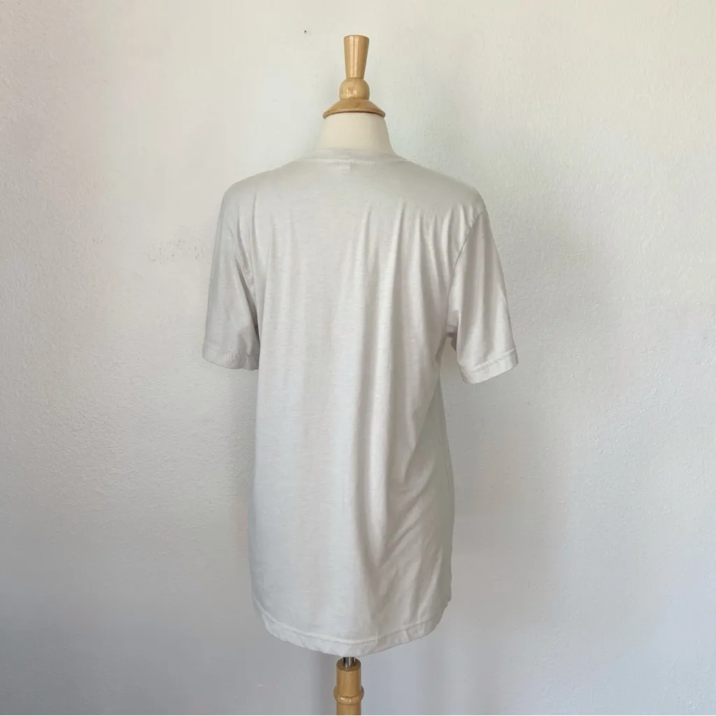 Beige & Black Short Sleeve Crew Neck Crawfish Graphic T-Shirt - Image 6