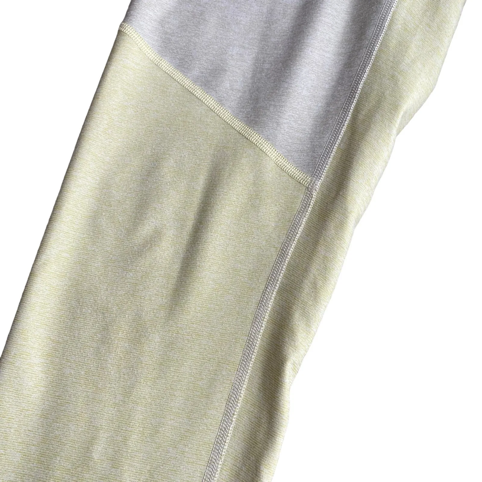 Outdoor Voices Sz L 7/8 Tri-Tone Warmup Legging Sandstone‎ Beige Yellow Athletic - Image 7