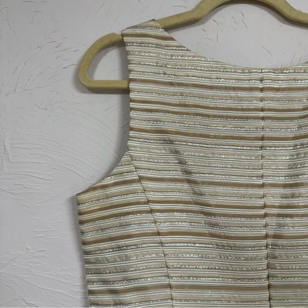 Xscape Gold Striped Blazer Jacket With Shell Womens 14 Set Formal Dressy - Image 10