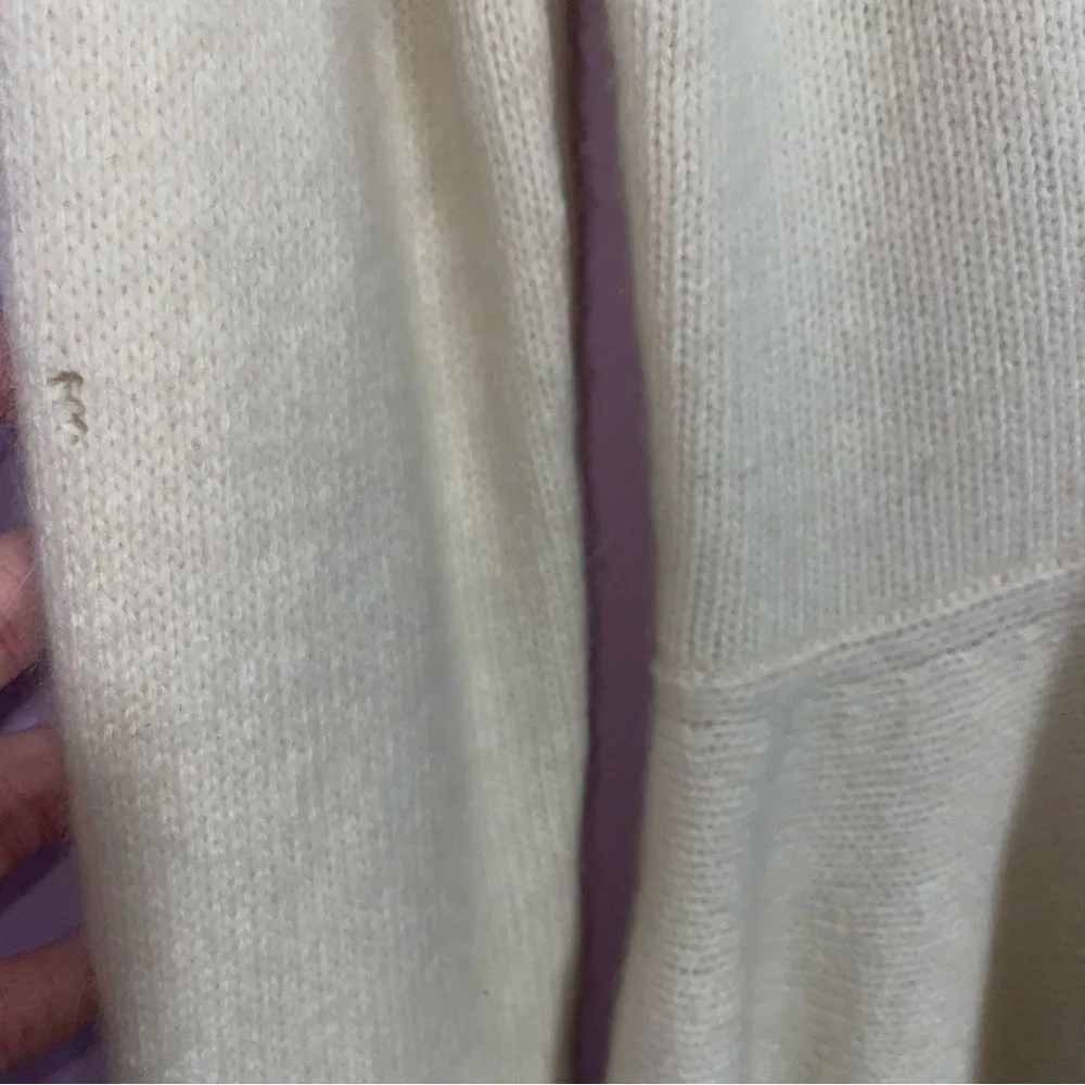 Lauren Ralph Lauren Wool Angora Rabbit Peplum Cardigan Women Size M Quiet Luxury - Image 6