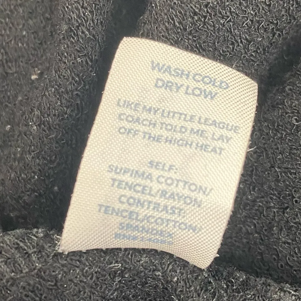 Marine Layer Mid Rise Jogger Sweatpants Loungewear: Heathered Black - Image 8