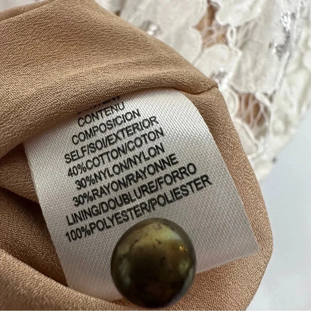 WAYF Lace Emma Midi Dress Size Medium - Image 12