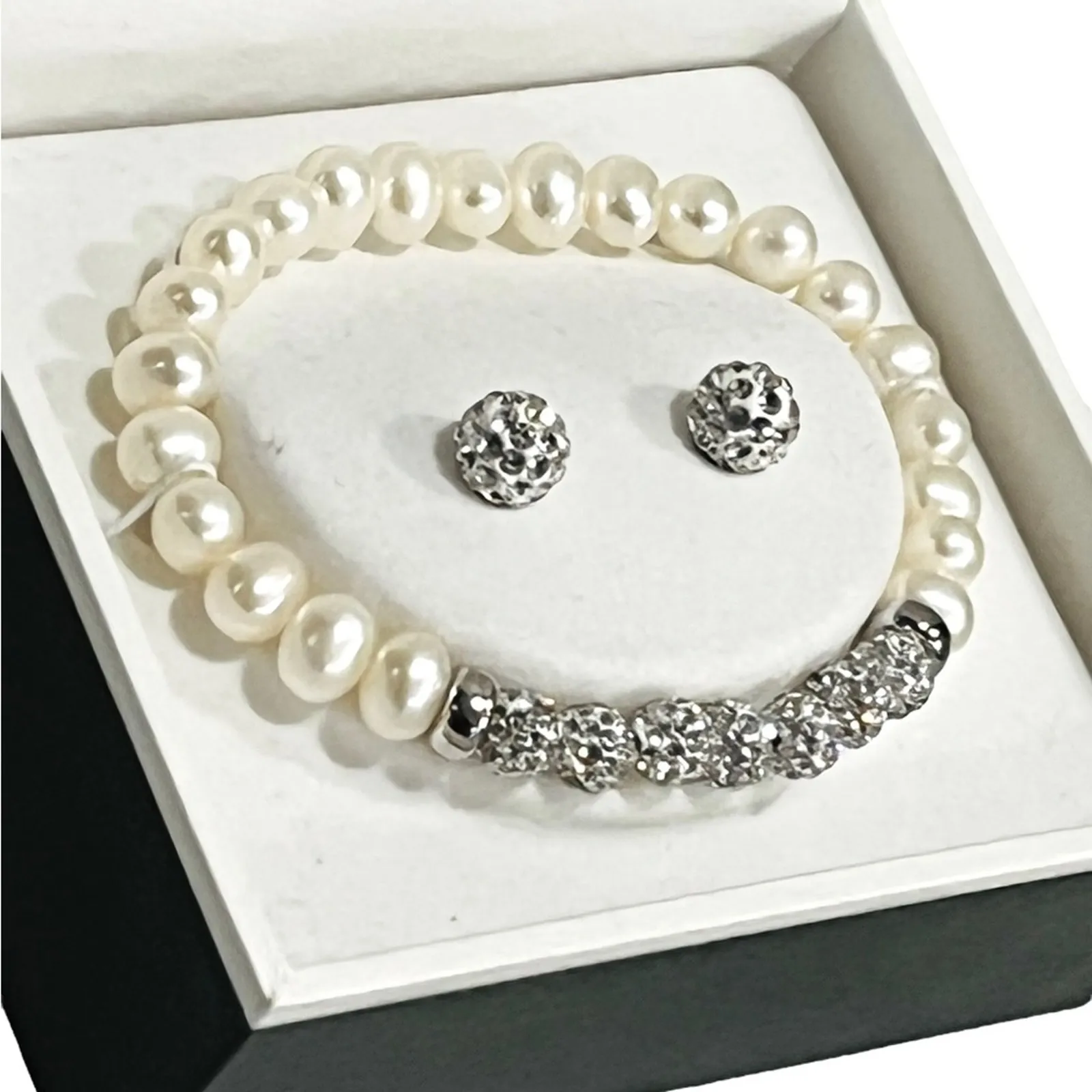NEW RH & Co. BRACELET + EARRINGS Fine Jewelry Sterling Silver Fresh Water Pearls - Image 2