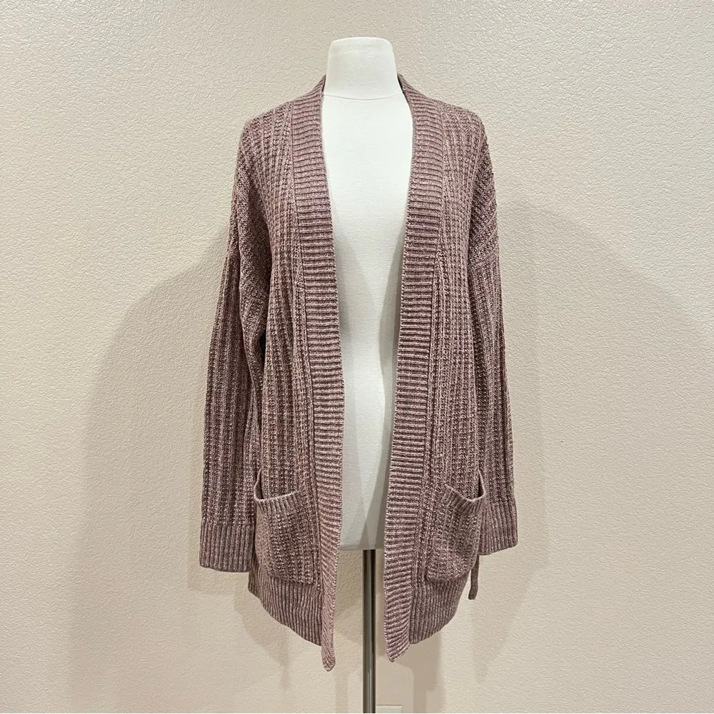 Altar’d State Heather Mauve Knit Open Front Cardigan Size Medium - Image 8