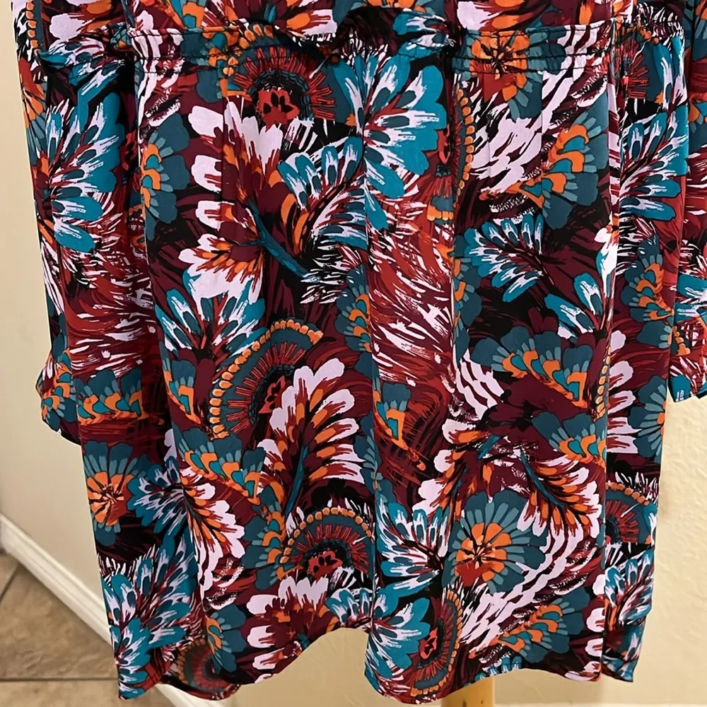 Pioneer woman, micro ruffle tunic blouse Size undefined - Image 3