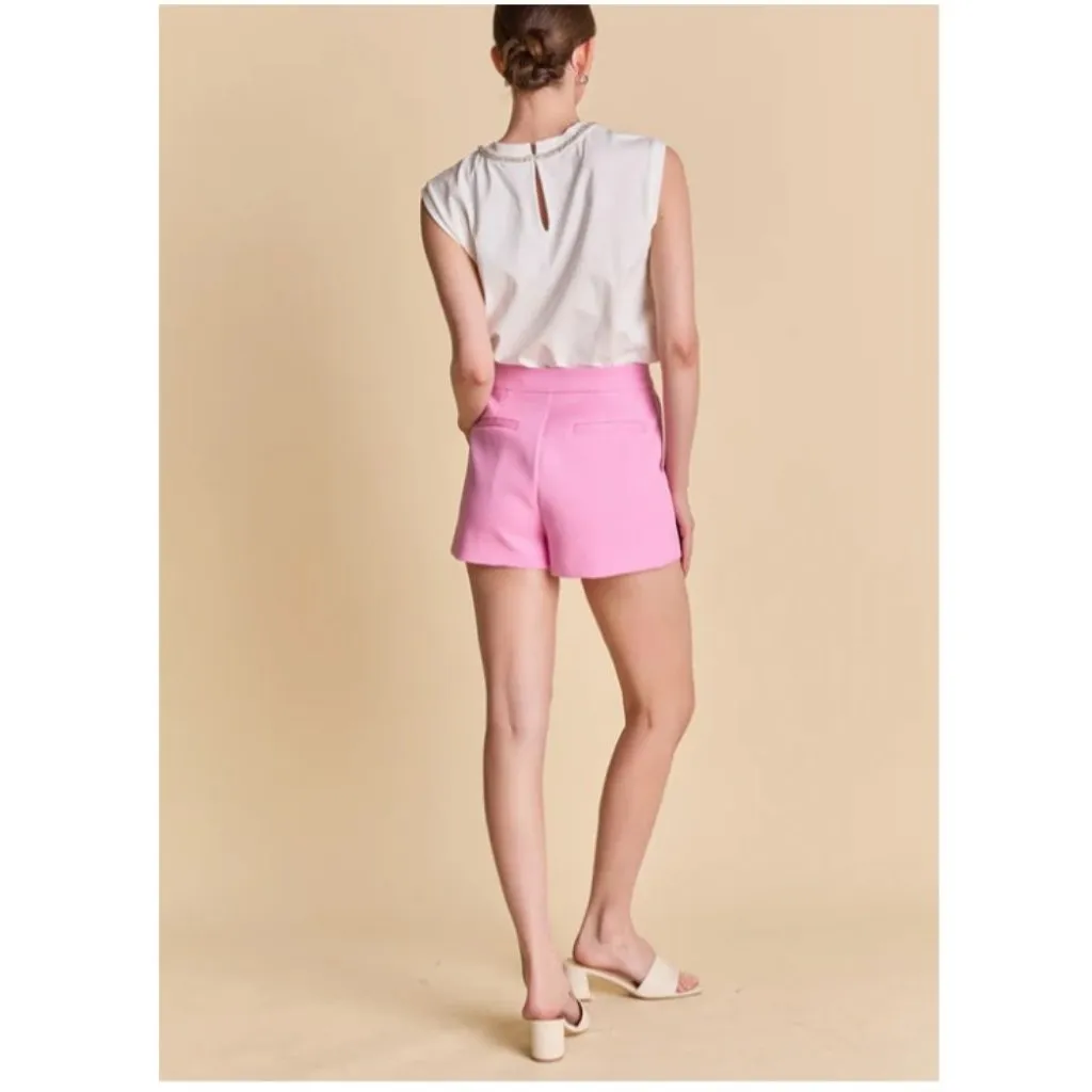 Endless Rose English Factory High Waisted Shorts Pink size XL NWT - Image 2