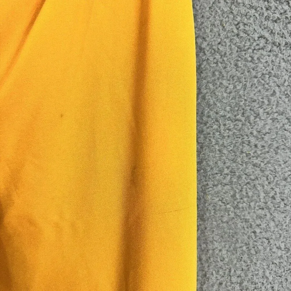 Gypsies & moondust wide leg pants womens large yellow high rise belted boho glam - Image 5