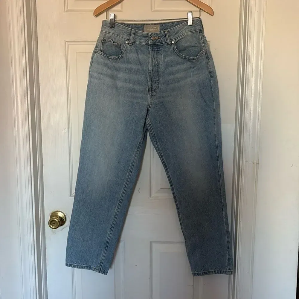 Everlane The Curvy 90’s Cheeky Straight Crop Blue Jeans Size 30 - Image 5
