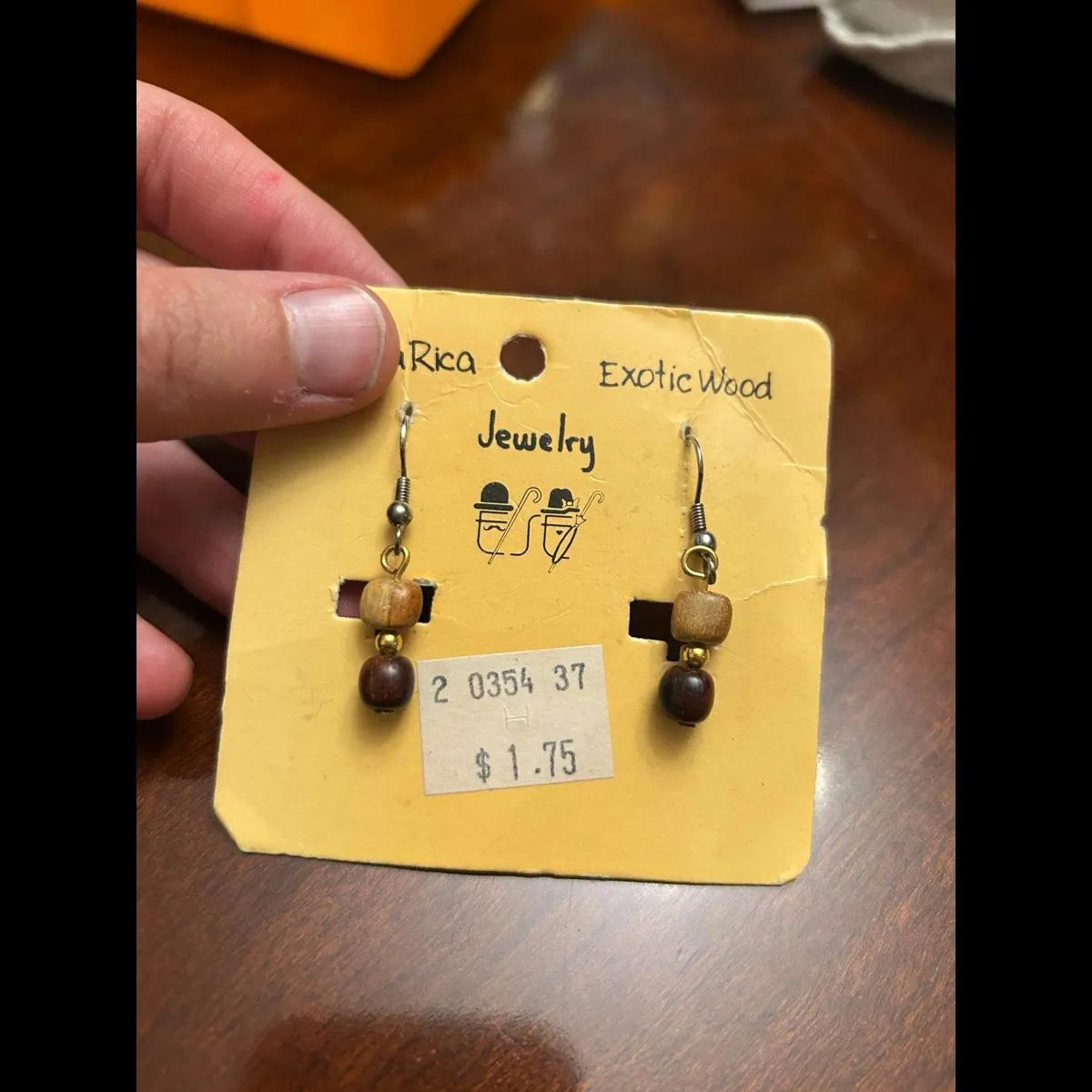 Necklace fashion custom with earring vintage looking Red - Image 6