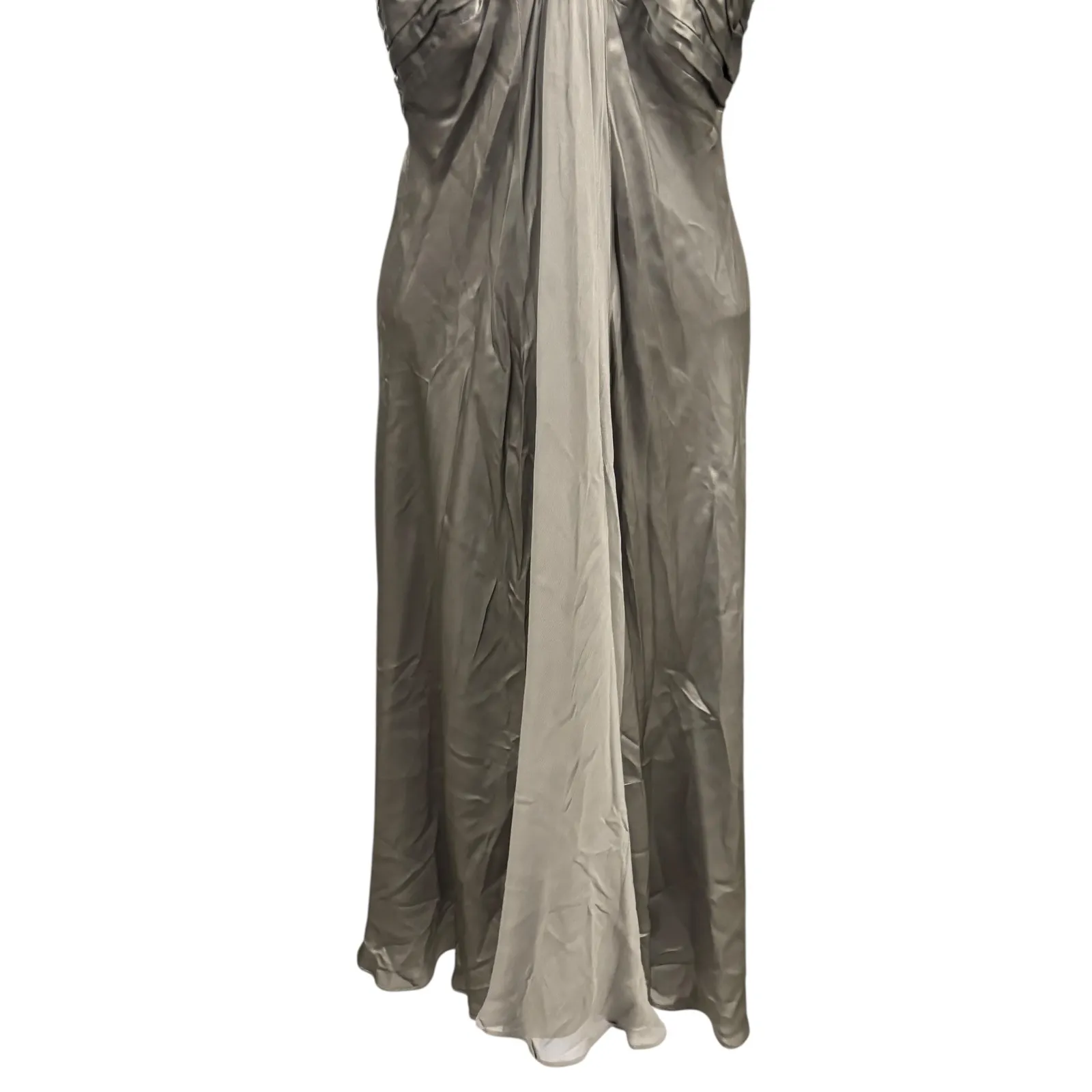 Donna‎ Ricco New York Dress Size 8 Sleeveless Grey Formal Party Cocktail Career - Image 4