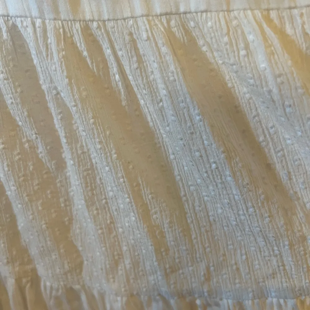 Lulus White Sleeveless Tiered Dress Boho Sexy Prairie Cottagecore Large FLAWS - Image 3