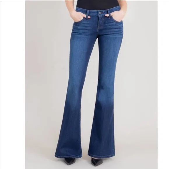 anthropologie • level 99 dahlia flare jeans - Image 2