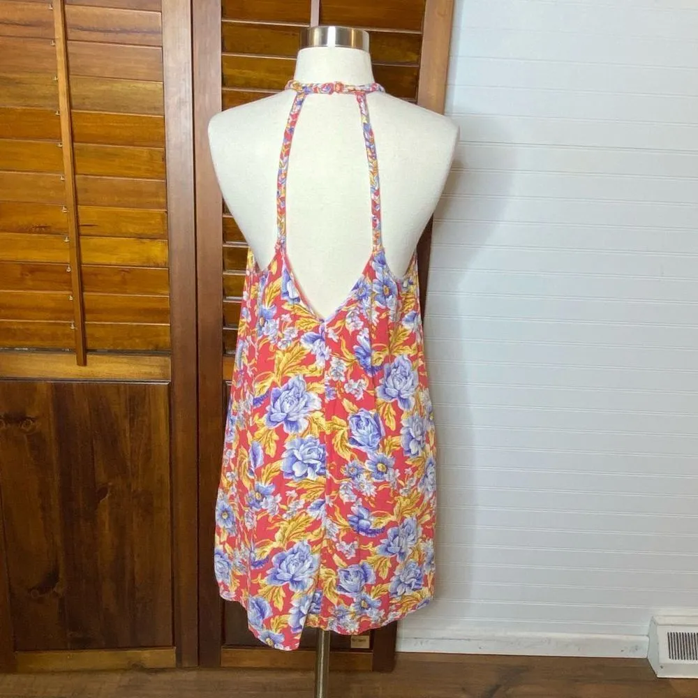 American Eagle Floral Woven Neck Line Dress - Image 7