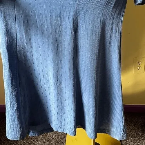 Vintage Blue‎ Lace Maxi Dress Boho Prairie Long Sleeve Made in USA Size S/M Blue Size M - Image 5