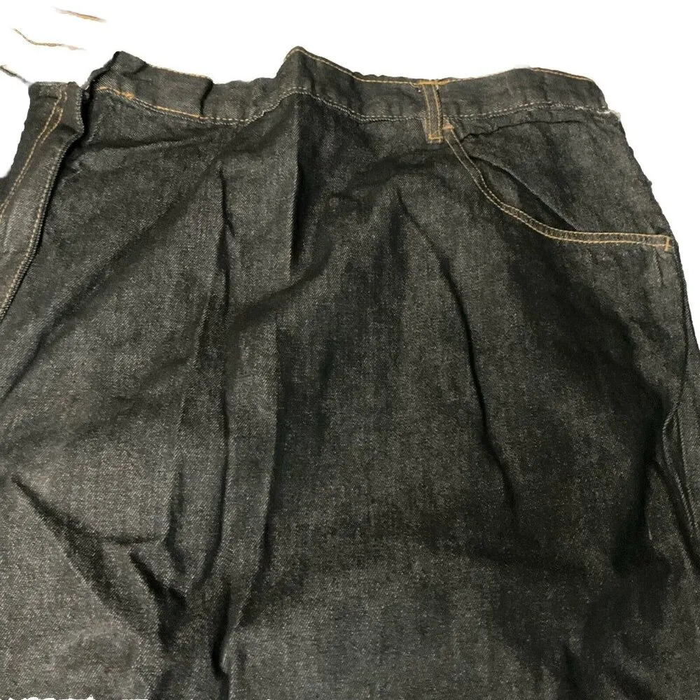 NWOT Woman Within 44W Tall Cotton Denim Jeans Plus Size Pants Pockets Elastic - Image 9