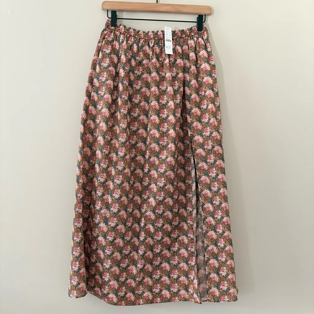 New J.Crew Collection side-slit maxi skirt in Ratti prism floral Pull On Size XS - Image 15