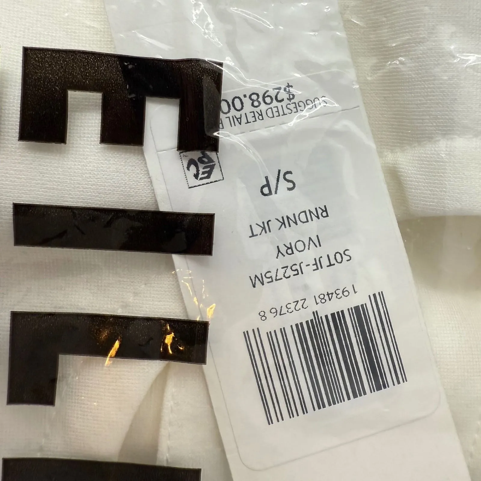 Eileen Fisher Flex Tencel Ponte Ivory Round Neck Zip Front‎ Jacket Small - Image 4