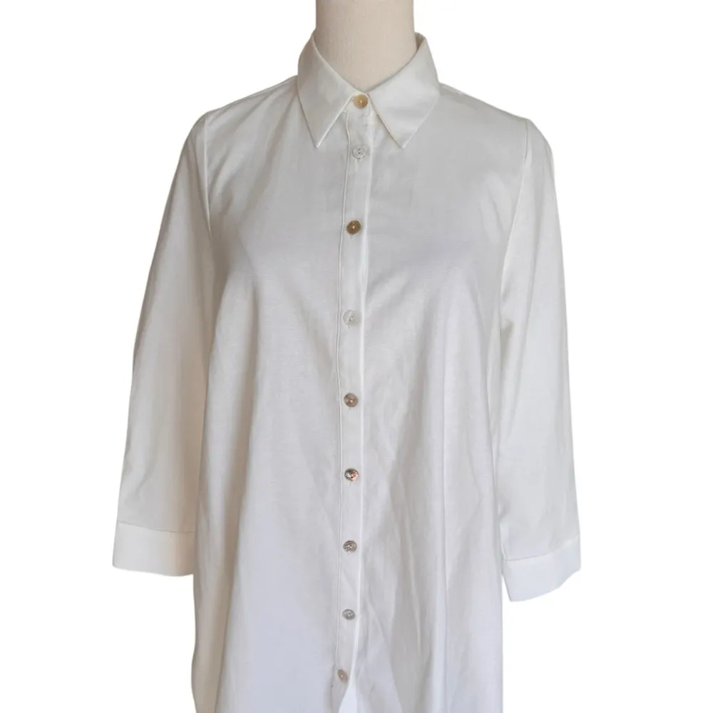 Pomander Place x Tuckernuck - NWOT White Oxford Harris Shirt Dress Sz XS - Image 7