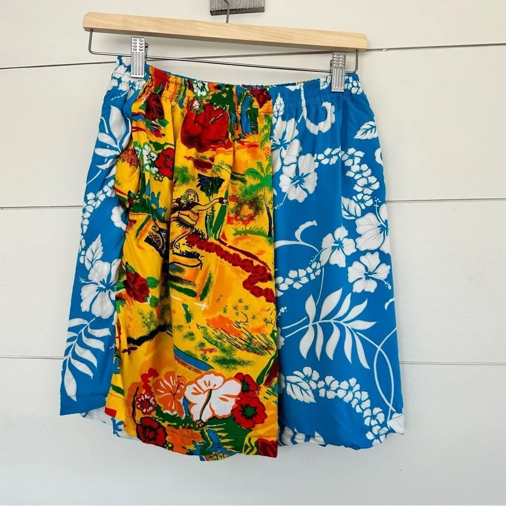 Surya Vintage Blue Patterned Hawaiian Beaded Two Piece Set Size XS - Image 15