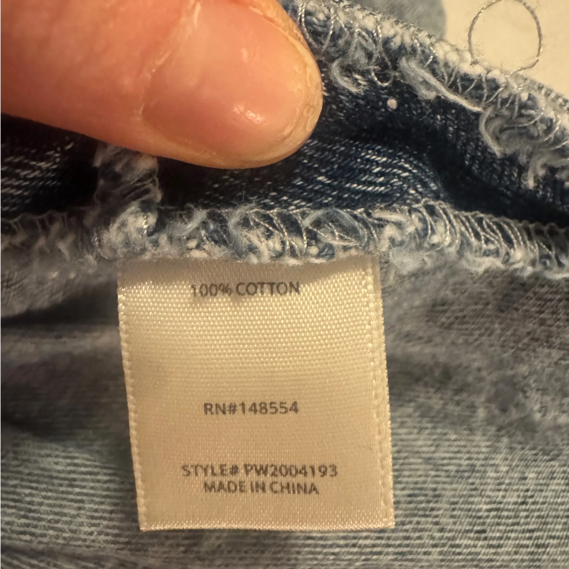 TGLA 80’s Denim Ruffle Women Shirt Blue Size M - Image 5