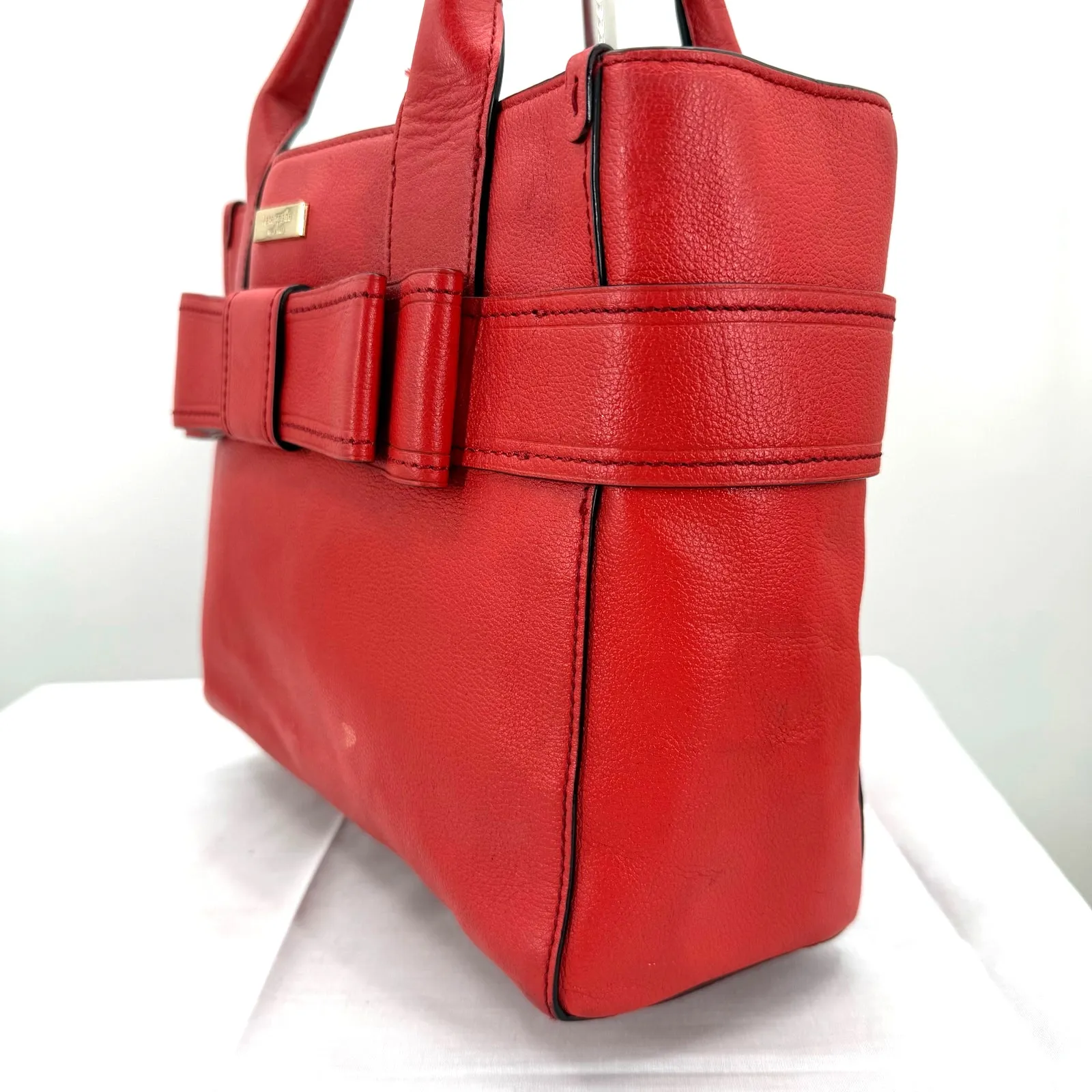 Kate Spade New York Quinn Villa Avenue Leather Shoulder Bag Red - Image 13