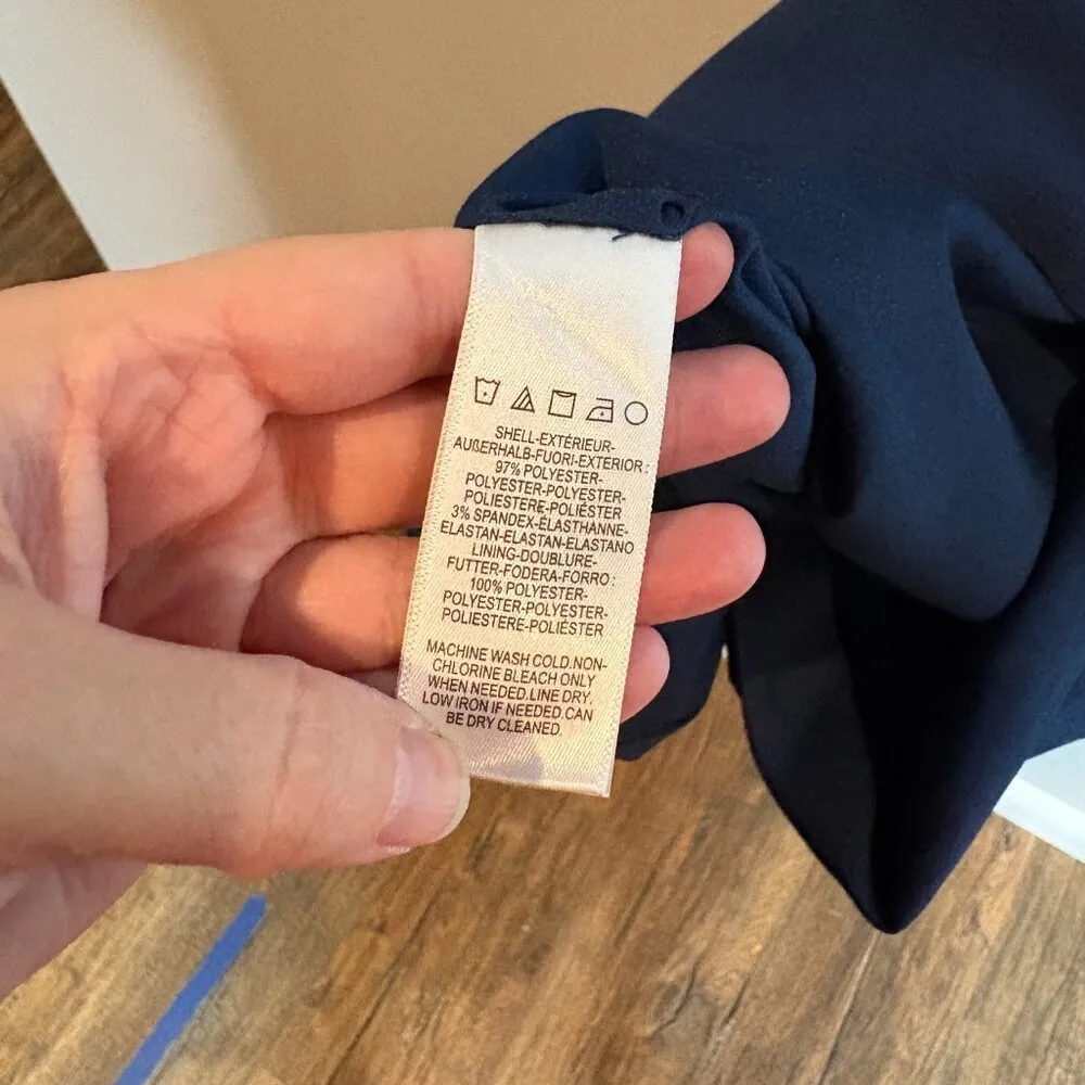 Dress the Population Lyla Sleeveless Midi Sheath Dress in Navy Midnight Blue - Image 5